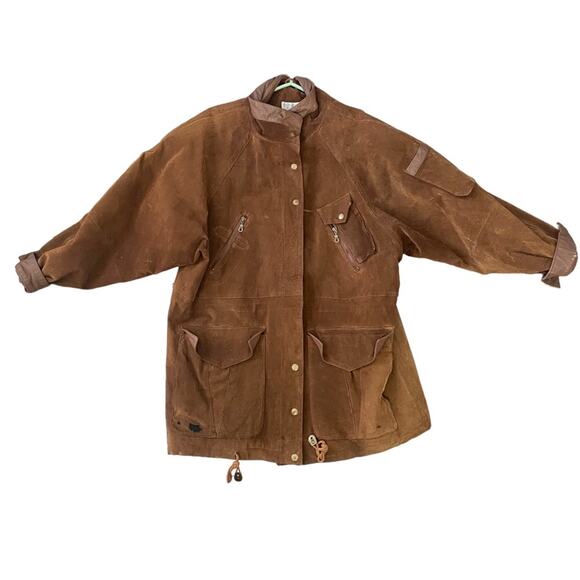 Vintage Lew Magram Suede Leather Jacket Large - Picture 1 of 13